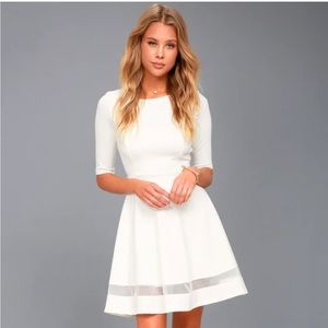 Lulu’s Factor White Dress